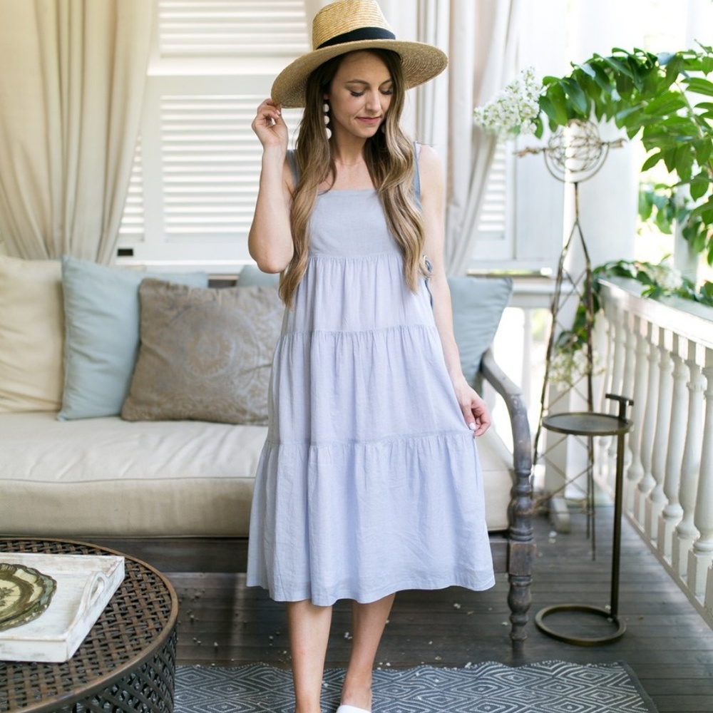 Madewell Striped Midi Dress NWT